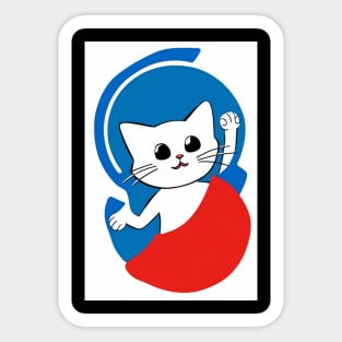 funny cat Sticker